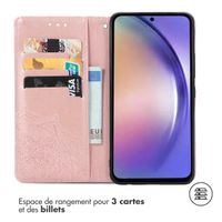 imoshion Etui de téléphone portefeuille Mandala Samsung Galaxy A55 - Rose Dorée