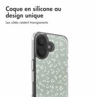 imoshion Coque Design Apple iPhone 17 - Smoke Green Flowers