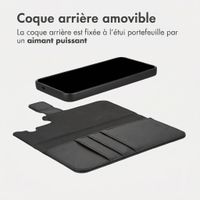 imoshion Étui portefeuille luxe 2-en-1 amovible Samsung Galaxy S25 - Noir