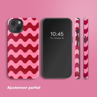 Selencia Coque arrière Vivid Tough avec MagSafe iPhone 13 - Wave Vibes Lipstick