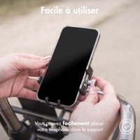 imoshion Support de téléphone pour vélo - Réglable - Universel - Aluminium - Gris