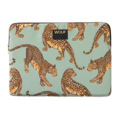 Wouf Daily Pochette ordinateur 15-16 pouces - Emerald Leopard