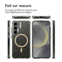 imoshion Coque arrière transparente Pailletée avec MagSafe Samsung Galaxy S24 - Doré