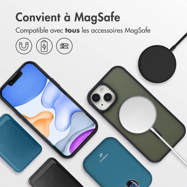 imoshion Coque Color Guard avec MagSafe iPhone 15 - Noir