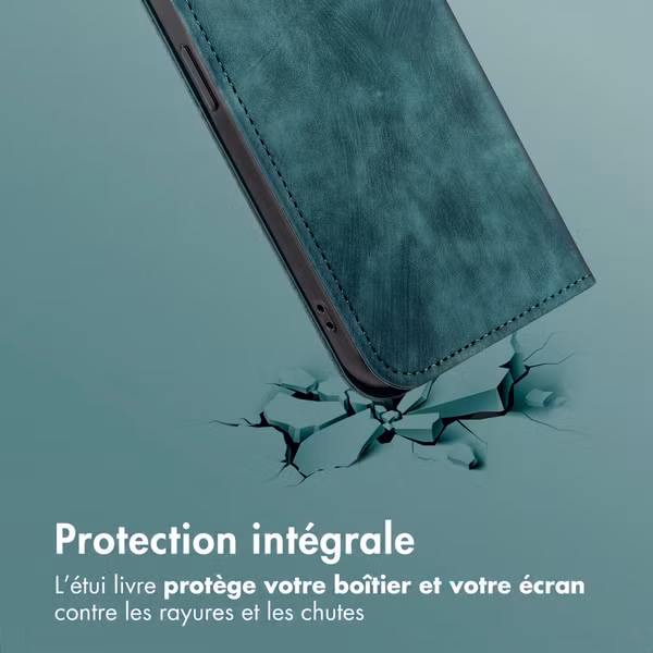 imoshion Étui de téléphone portefeuille Slim Motorola Moto G77 - Vert