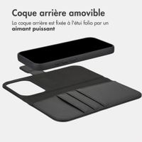 imoshion Étui portefeuille luxe 2-en-1 amovible Apple iPhone 17 Pro - Noir