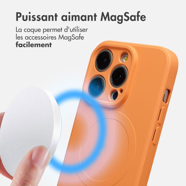 imoshion Coque Couleur avec MagSafe Apple iPhone 14 Pro - Neon Orange