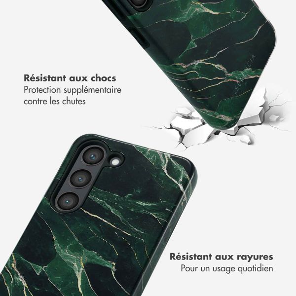 Selencia Coque arrière Vivid Samsung Galaxy S23 - Chic Marble Quartz