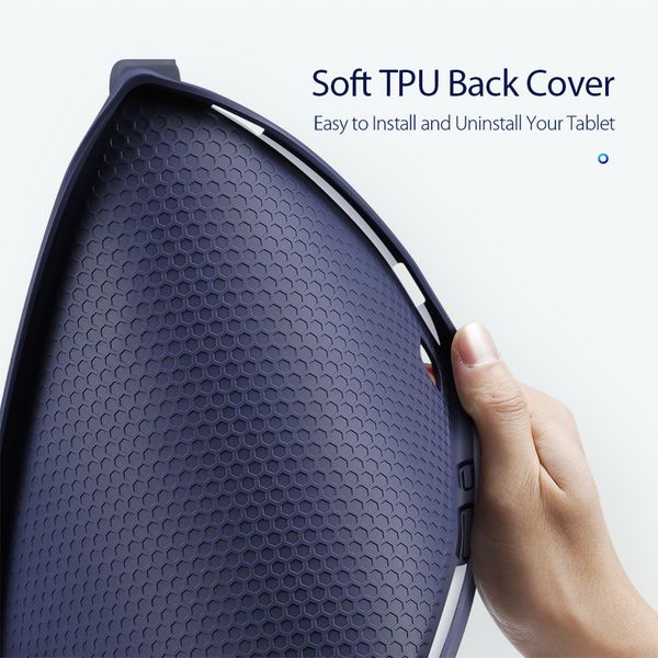 Accezz Coque tablette Smart Silicone Samsung Galaxy Tab A7 - Bleu foncé