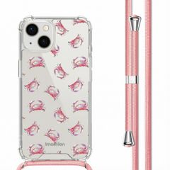 imoshion Coque Design avec cordon Apple iPhone 13 - Crab Watercolor