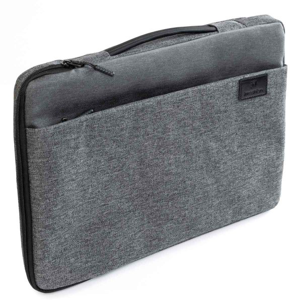 imoshion Pochette ordinateur 15 16 pouces Pochette ordinateur avec poignee Convient aux ordinateurs portables jusqu a 15 6 pouces Gris Ploonk etait coquedetelephone