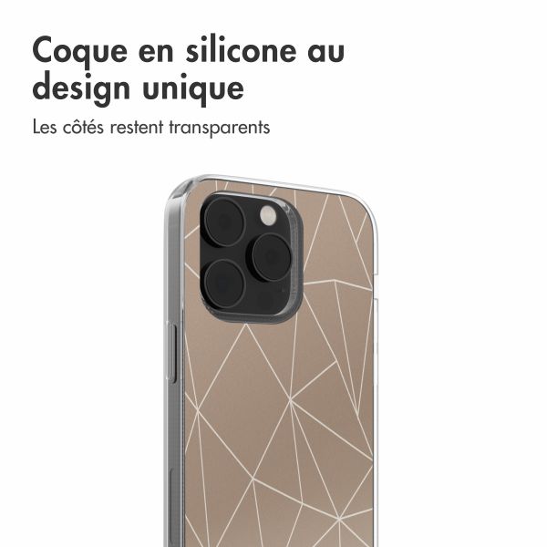 imoshion Coque Design iPhone 14 - Graphic Lines Beige