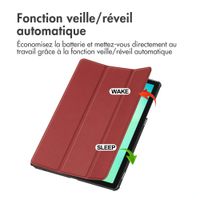 imoshion Coque tablette Trifold Samsung Galaxy Tab A11 Plus - Bordeaux