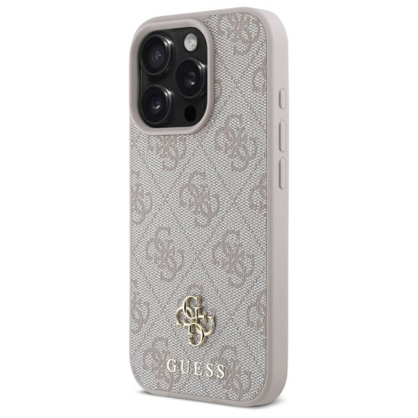 Guess Coque 4G Metal Logo MagSafe Apple iPhone 16 Pro Max - Rose