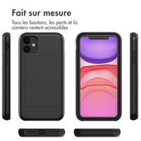 imoshion Coque arrière avec porte-cartes Apple iPhone 11 - Noir