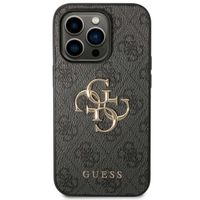 Guess Coque 4G Metal Logo Backcover iPhone 14 Pro - Gris