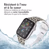 imoshion Bracelet en silicone⁺ Apple Watch Series 1 t/m 11 / SE / Ultra (44/45/46/49 mm) - Leopard