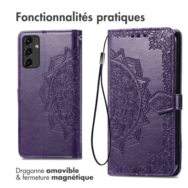 imoshion Etui de télephone Mandala Samsung Galaxy A14 (5G/4G) - Violet