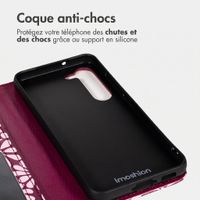 imoshion Étui de télephone portefeuille Design Samsung Galaxy S23 - Bloom Love Blush