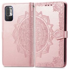imoshion Etui de télephone Mandala Xiaomi Redmi Note 10 (5G) - Rose Doré