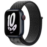 Apple Bracelet Nike Sport Loop Apple Watch Series 1 t/m 9 / SE (38/40/41 mm) | Series 10 / 11 (42 mm) - Noir & Blanc