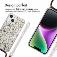 imoshion Coque Design avec cordon Apple iPhone 14 - Desert Dots