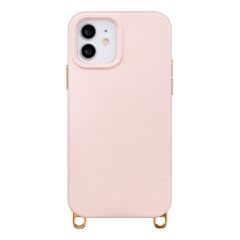 Selencia Coque arrière Rivièra avec MagSafe avec crochets amovibles iPhone 12 / 12 Pro - Sorbet Pink