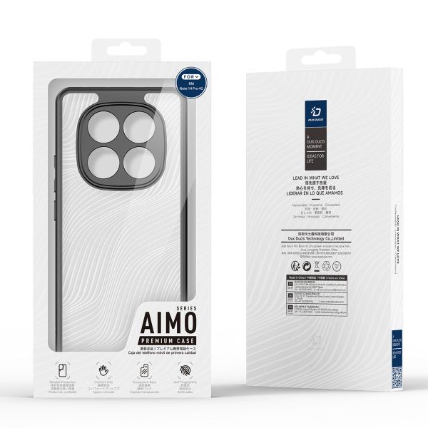 Dux Ducis Coque arrière Aimo Xiaomi Redmi Note 14 Pro (4G) - Transparent