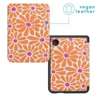 imoshion Étui de liseuse portefeuille design Pliable Kobo Clara Colour / BW - Orange Flowers Connect