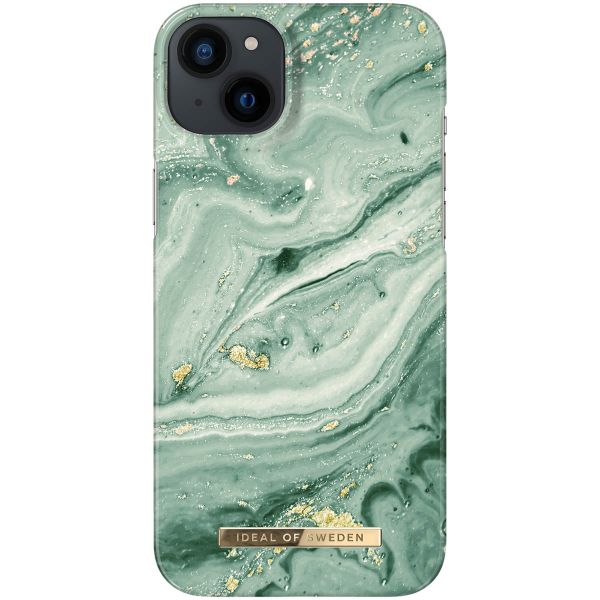 iDeal of Sweden Coque Fashion iPhone 14 Plus - Mint Swirl Marble