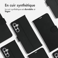 Accezz Étui de téléphone portefeuille Wallet Samsung Galaxy A25 (5G) - Noir