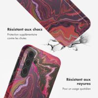 Selencia Coque arrière Vivid Samsung Galaxy A55 - Marble Purple