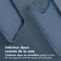 imoshion Coque Couleur avec MagSafe iPhone 15 Pro - Bleu foncé