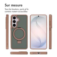 Accezz Coque Ring Stand avec MagSafe Samsung Galaxy S26 - Marron