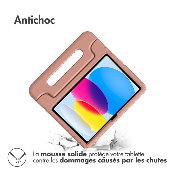 imoshion Coque kidsproof avec poignée iPad 10 (2022) 10.9 pouces - Dusty Pink