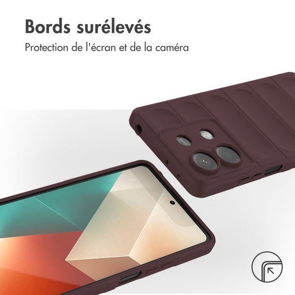 imoshion Coque arrière EasyGrip Xiaomi Redmi Note 13 (5G) - Aubergine