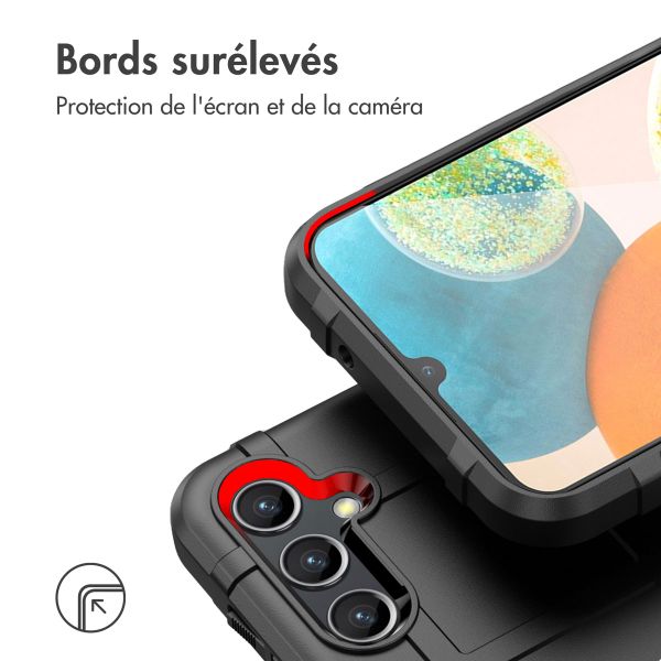 imoshion Coque Arrière Rugged Shield Samsung Galaxy A14 (5G/4G) - Noir