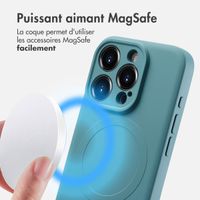 imoshion Coque Couleur avec MagSafe iPhone 15 Pro - Smoke Green