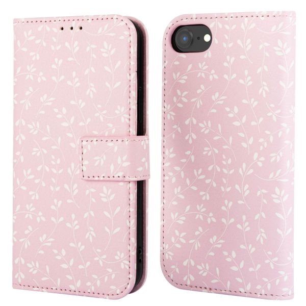 imoshion Étui de téléphone portefeuille Design iPhone SE (2022 / 2020) / 8 / 7 / 6(s) - Pink Bazaar Flowers