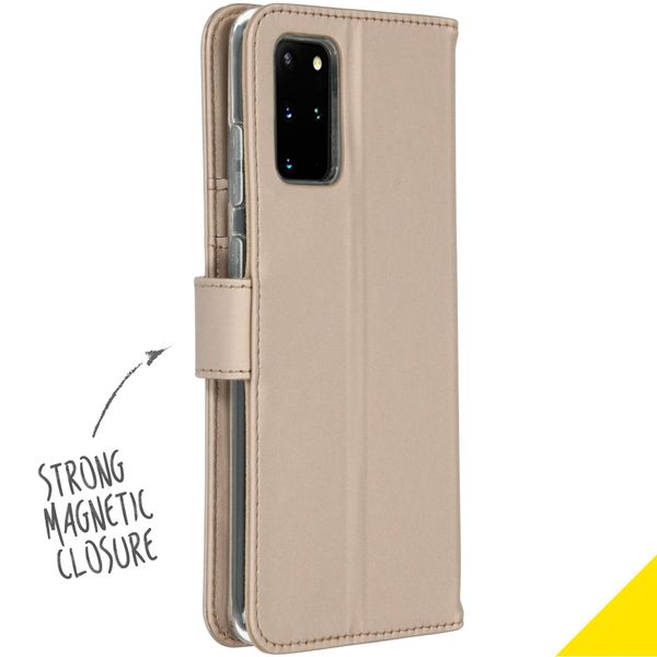 Accezz Étui de télephone Wallet Samsung Galaxy S20 Plus - Doré
