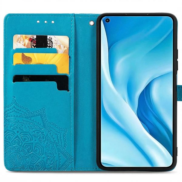 imoshion Etui de télephone Mandala Xiaomi Mi 11 Lite (5G/4G) / 11 Lite 5G NE - Turquoise