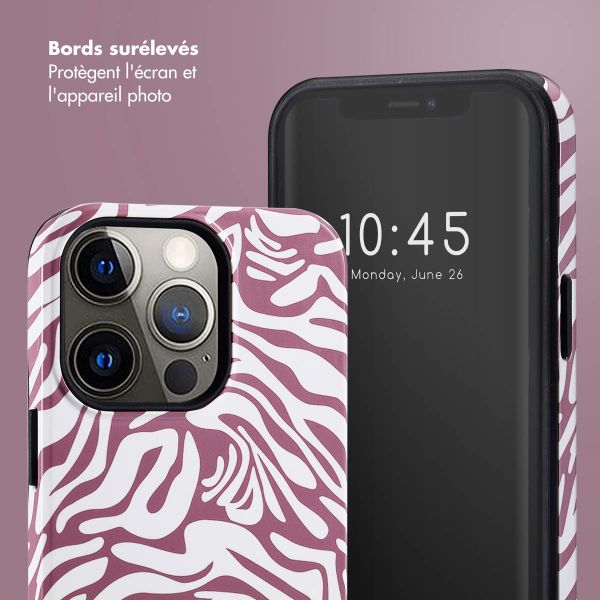 Selencia Coque arrière Vivid Apple iPhone 13 Pro - Trippy Swirl Dark Rose