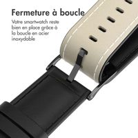 imoshion Bracelet en cuir Classique Apple Watch Series 1 á 10 / SE / Ultra (2) (44/45/46/49 mm) - Noir