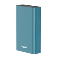 imoshion Ultra Series Aluminium | Batterie externe 20.000 mAh - Charge rapide jusqu'à 33 watts - Vert Petrol 