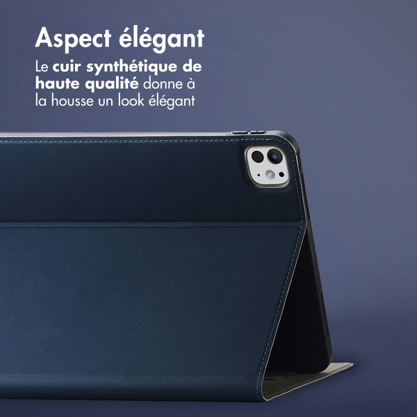 Accezz Coque tablette Classic Apple iPad Pro 11 (2025) M5 / (2024) M4 - Bleu foncé
