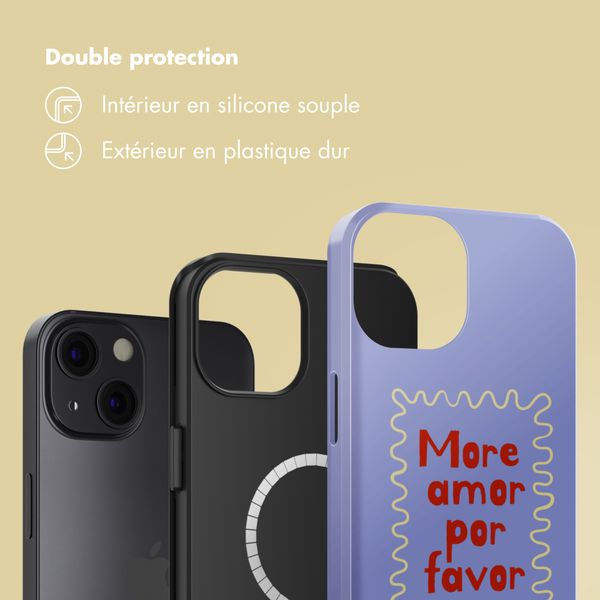 Selencia Coque arrière Vivid avec MagSafe Apple iPhone 13 - More Amor