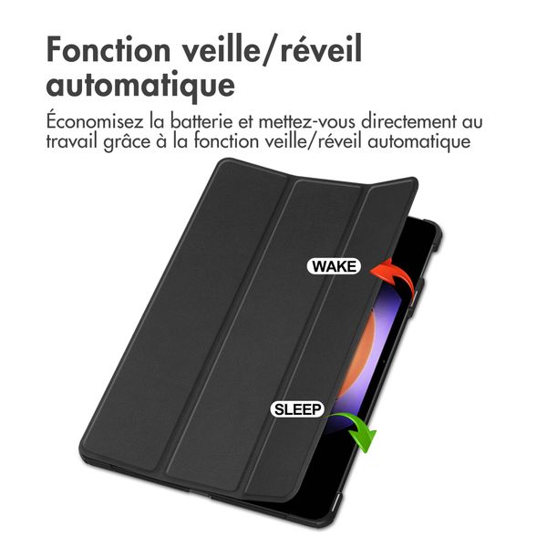 imoshion Coque tablette Trifold Xiaomi Pad 6S Pro 12.4 - Noir