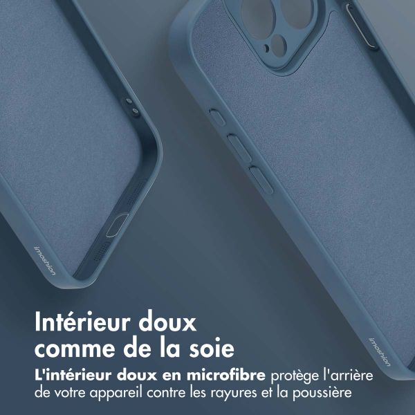 imoshion Coque Couleur avec MagSafe iPhone 15 Pro Max - Bleu foncé