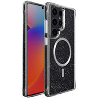 imoshion Coque arrière transparente Pailletée avec MagSafe Samsung Galaxy S25 Ultra - Argent