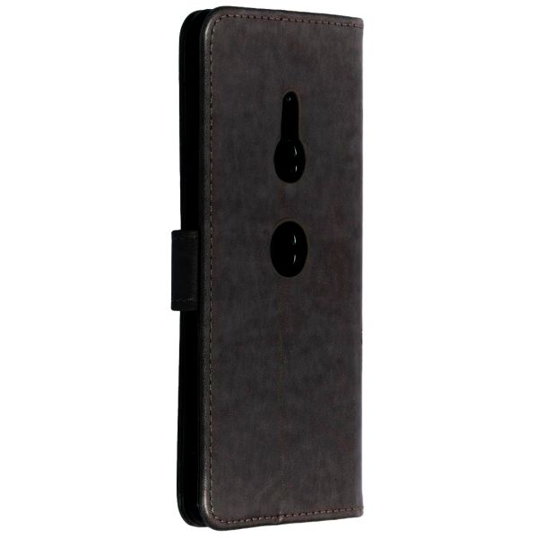 imoshion Etui de téléphone Fleurs de Trèfle Sony Xperia XZ3 - Noir